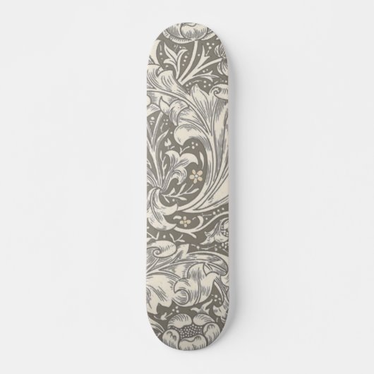 William Morris Bachelor's Button antieke damast Persoonlijk Skateboard (Voorkant)