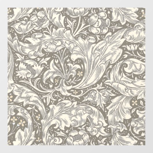 William Morris Bachelor's Button antieke damast Raamsticker (Vel)
