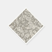 William Morris Bachelor's Button antieke damast Servet (Hoek)
