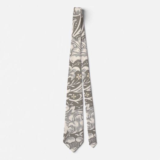 William Morris Bachelor's Button antieke damast Stropdas (Voorkant)