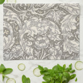 William Morris Bachelor's Button antieke damast Theedoek (Gevouwen)