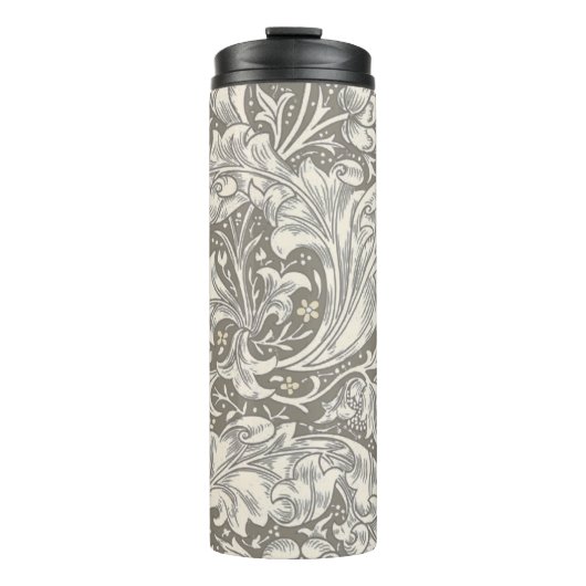 William Morris Bachelor's Button antieke damast Thermosbeker (Voorkant)