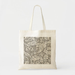 William Morris Bachelor's Button antieke damast Tote Bag