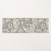 William Morris Bachelor's Button antieke damast Yogamat (Achterkant (horizontaal))