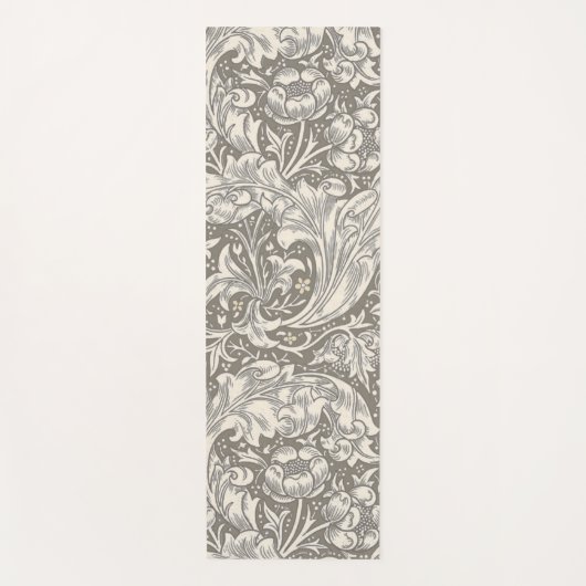 William Morris Bachelor's Button antieke damast Yogamat (Voorkant)