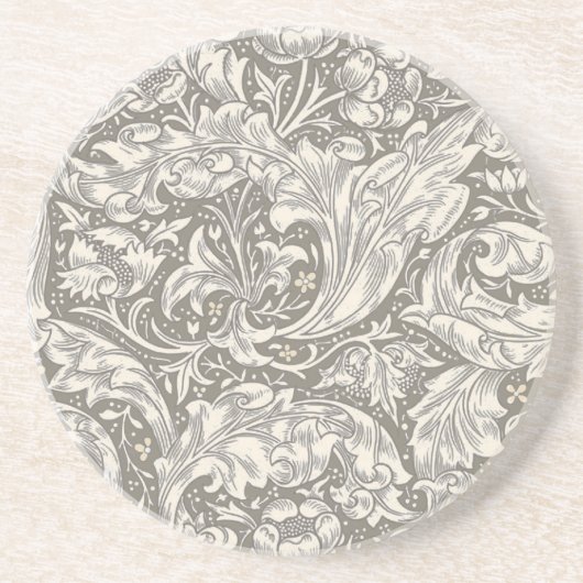 William Morris Bachelor's Button Bloem Bloemisteri Zandsteen Onderzetter (Voorkant)