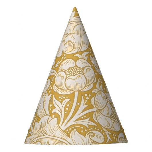 William Morris Bachelor's Button Bloem Klassiek Feesthoedjes (Voorkant)