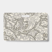 William Morris Bachelor's Button Bloemenbot Badge (Achterkant)