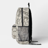 William Morris Bachelor's Button Bloemenbot Bedrukte Rugzak (Rechts)