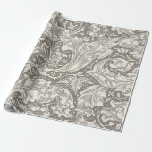 William Morris Bachelor's Button Bloemenbot Cadeaupapier (Uitgerold)