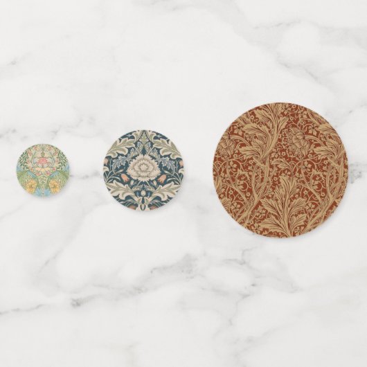 William Morris Bachelor's Button Bloemenbot Confetti (Voorkanten)