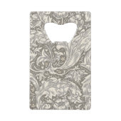 William Morris Bachelor's Button Bloemenbot Creditkaart Flessenopener (Achterkant)