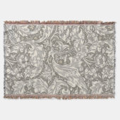 William Morris Bachelor's Button Bloemenbot Deken (Voorkant)