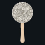 William Morris Bachelor's Button Bloemenbot Handwaaier<br><div class="desc">Dit elegante oude wereld rijke bloemkunstontwerp is het William Morris Bachelor's Button,  een klassiek behangontwerp uit 1892 gemaakt door William Morris voor zijn lijn van Engels bloembehang.</div>