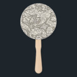 William Morris Bachelor's Button Bloemenbot Handwaaier<br><div class="desc">Dit elegante oude wereld rijke bloemkunstontwerp is het William Morris Bachelor's Button,  een klassiek behangontwerp uit 1892 gemaakt door William Morris voor zijn lijn van Engels bloembehang.</div>