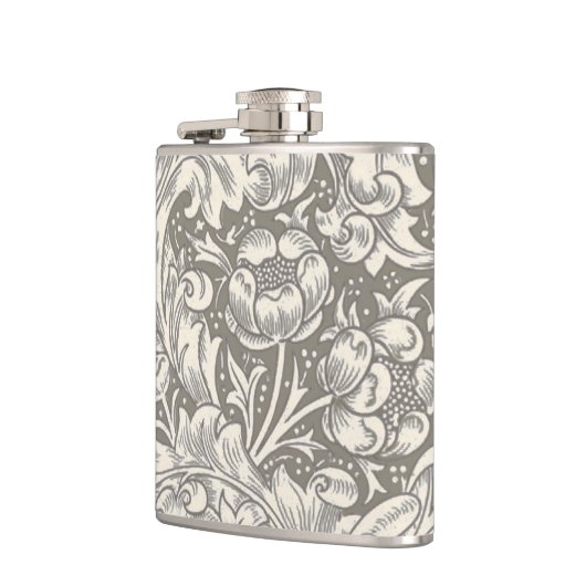 William Morris Bachelor's Button Bloemenbot Heupfles (Links)