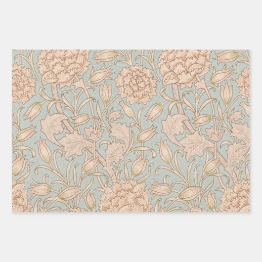 William Morris Bachelor's Button Bloemenbot Inpakpapier Vel (Voorkant 2)
