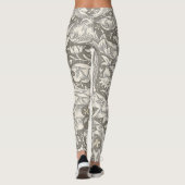 William Morris Bachelor's Button Bloemenbot Leggings (Achterkant)