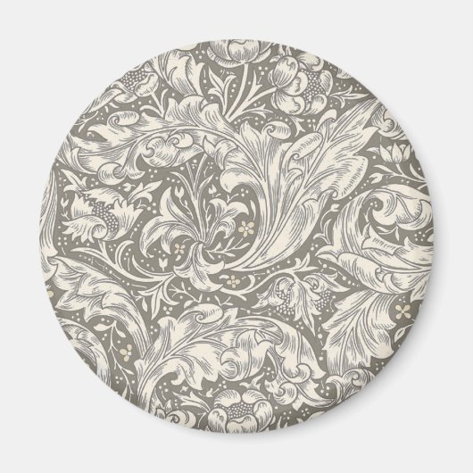 William Morris Bachelor's Button Bloemenbot Magneet (Voorkant)