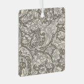 William Morris Bachelor's Button Bloemenbot Metalen Ornament (Voorkant Rechts)