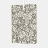 William Morris Bachelor's Button Bloemenbot Metalen Ornament (Voorkant links)