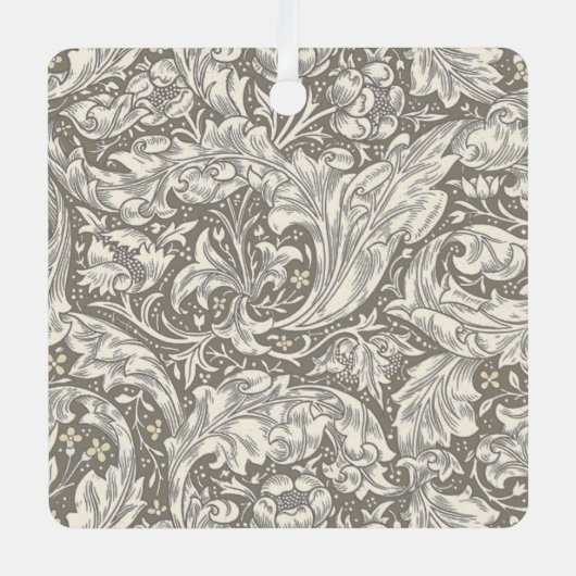 William Morris Bachelor's Button Bloemenbot Metalen Ornament (Voorkant)