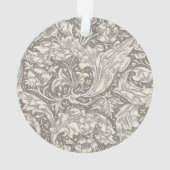 William Morris Bachelor's Button Bloemenbot Ornament (achterkant)