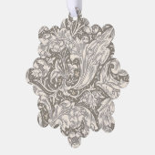 William Morris Bachelor's Button Bloemenbot Ornament Kaart (Links)