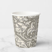 William Morris Bachelor's Button Bloemenbot Papieren Bekers (Voorkant)