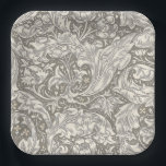 William Morris Bachelor's Button Bloemenbot Papieren Bordje<br><div class="desc">Dit elegante oude wereld rijke bloemkunstontwerp is het William Morris Bachelor's Button,  een klassiek behangontwerp uit 1892 gemaakt door William Morris voor zijn lijn van Engels bloembehang.</div>
