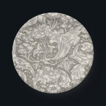 William Morris Bachelor's Button Bloemenbot Papieren Bordje<br><div class="desc">Dit elegante oude wereld rijke bloemkunstontwerp is het William Morris Bachelor's Button,  een klassiek behangontwerp uit 1892 gemaakt door William Morris voor zijn lijn van Engels bloembehang.</div>