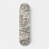 William Morris Bachelor's Button Bloemenbot Persoonlijk Skateboard (Voorkant)