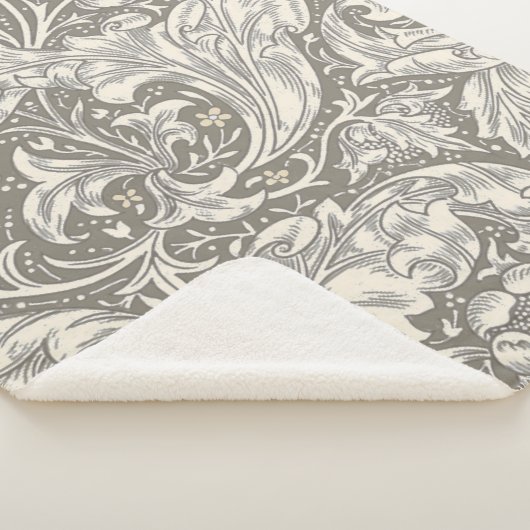 William Morris Bachelor's Button Bloemenbot Sherpa Deken (3/4)