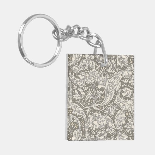 William Morris Bachelor's Button Bloemenbot Sleutelhanger (Voorkant Links)