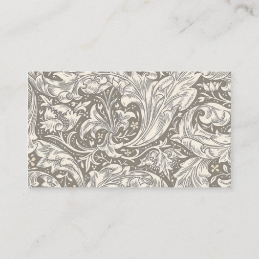 William Morris Bachelor's Button Bloemenbot Visitekaartje (Achterkant)