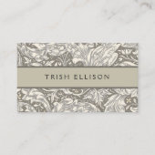 William Morris Bachelor's Button Bloemenbot Visitekaartje (Voorkant)