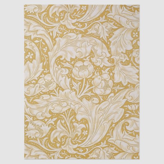 William Morris Bachelor's Button Flower Classic Tissuepapier (Voorkant)