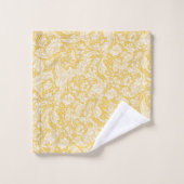 William Morris Bachelors Button Gouden Achtergrond Bad Handdoek (Wasdoekje)