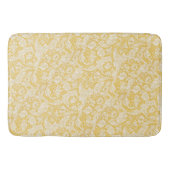 William Morris Bachelors Button Gouden Achtergrond Badmat (Voorkant)