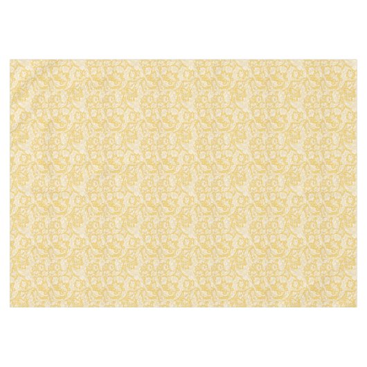 William Morris Bachelors Button Gouden Achtergrond Tafelkleed (Voorkant (Horizontaal))