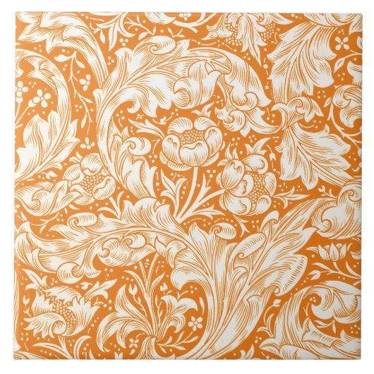 William Morris  Bachelor's Button Pattern Tegeltje (Voorkant)