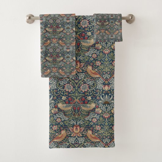 William Morris: Badhanddoek van aardbeiendief Bad Handdoek (Insitu)