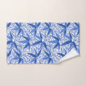 William Morris Bamboo Print, Cobalt Blue & White Bad Handdoek (Handdoek)