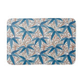 William Morris Bamboo Print, Denim Blue en White Badmat (Voorkant)