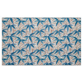 William Morris Bamboo Print, Denim Blue en White Stof (Fat Quarter)