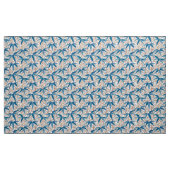 William Morris Bamboo Print, Denim Blue en White Stof (Yard (91,4 cm))