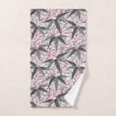 William Morris Bamboo Print, grijs en wit Bad Handdoek (Handdoek)