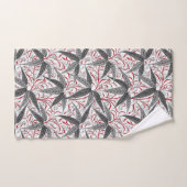 William Morris Bamboo Print, grijs en wit Bad Handdoek (Handdoek)