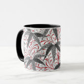 William Morris Bamboo Print, grijs en wit Mok (Voorkant links)