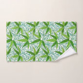 William Morris Bamboo Print, groen en wit Bad Handdoek (Handdoek)